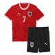 Austria Marko Arnautovic #7 Echipament de Fotbal Replică European 2024 Copii Acasa (+ Șorturi)